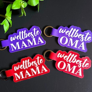 Personalized keychains | Father&#39;s Day gifts | Keychains for mom | Faux leather keychains | Keychains for grandma