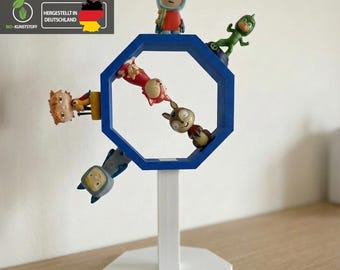 Tonie-plank met voetstuk voor 14 figuren | Gepersonaliseerde Tonie-plank | Decoratieve Tonie-opbergplank voor kinderkamer | Tonie-plank met naam
