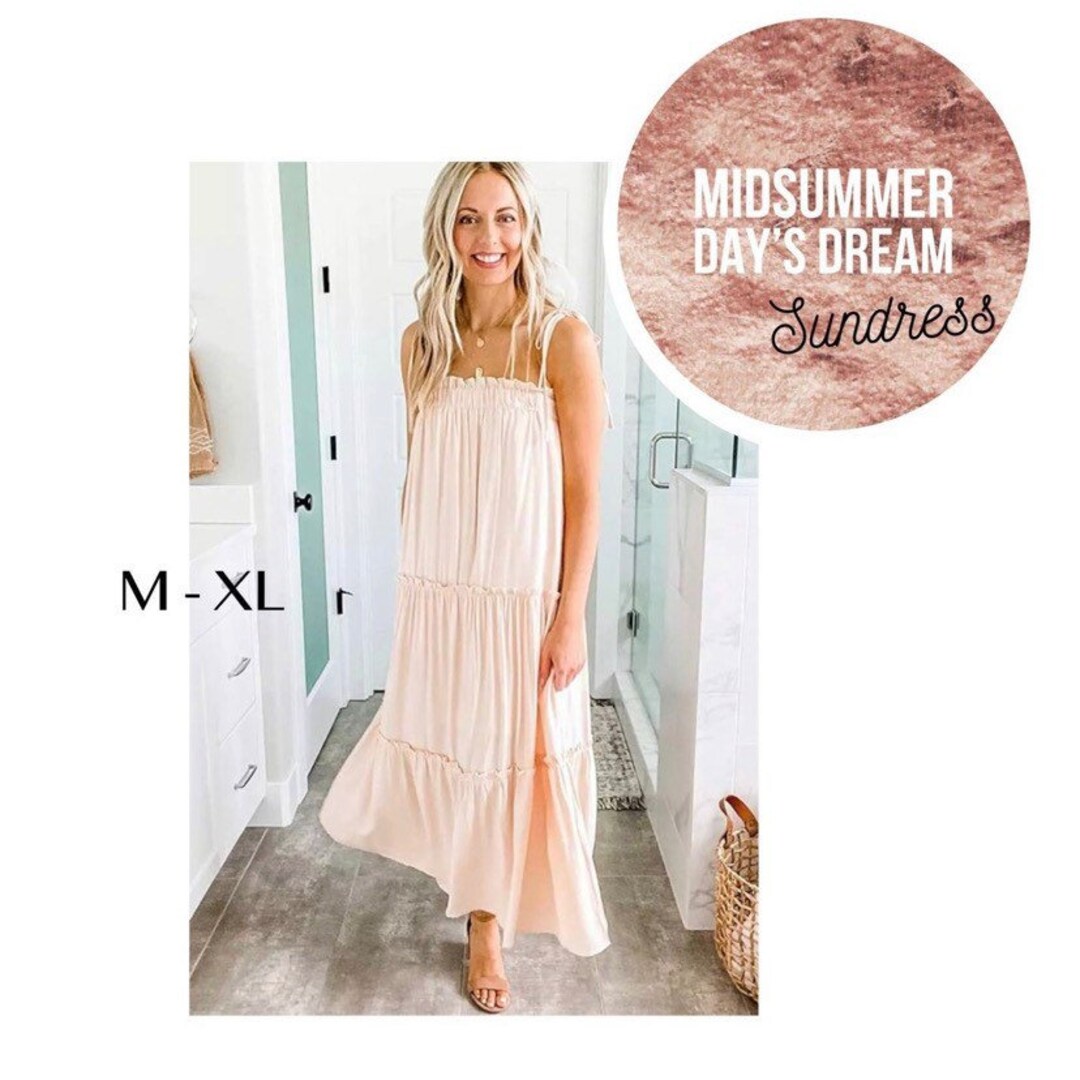 Midsummer Days Dream Tiered Sundress Crossover Resort Dress - Etsy Denmark