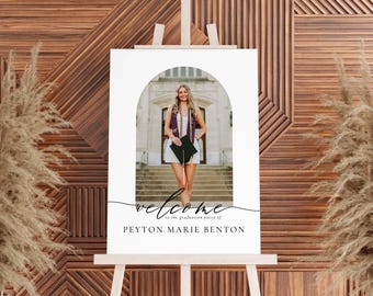 Indoor Graduation Sign, Modern Graduation Yard Sign, Graduation Party Banner,  Minimalist Grad Sign, Grad Party Decor, Graduation Decoration