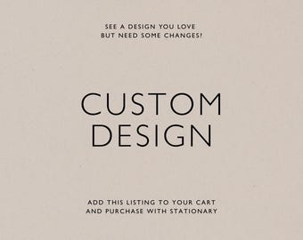 Custom Design Service: Personalized Digital Design (No Physical Item Shipped)