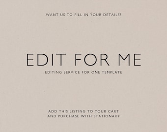 Template Editing Service: Personalize Your Design
