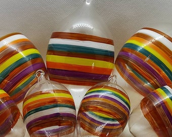 Easter egg with colorful rings