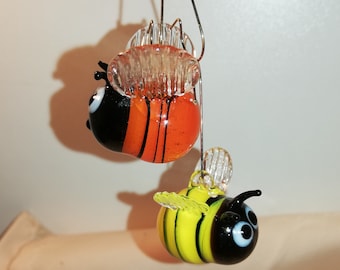 Hummel Biene aus Glas