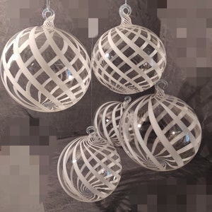 Thread glass ball