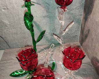 Rose en verre