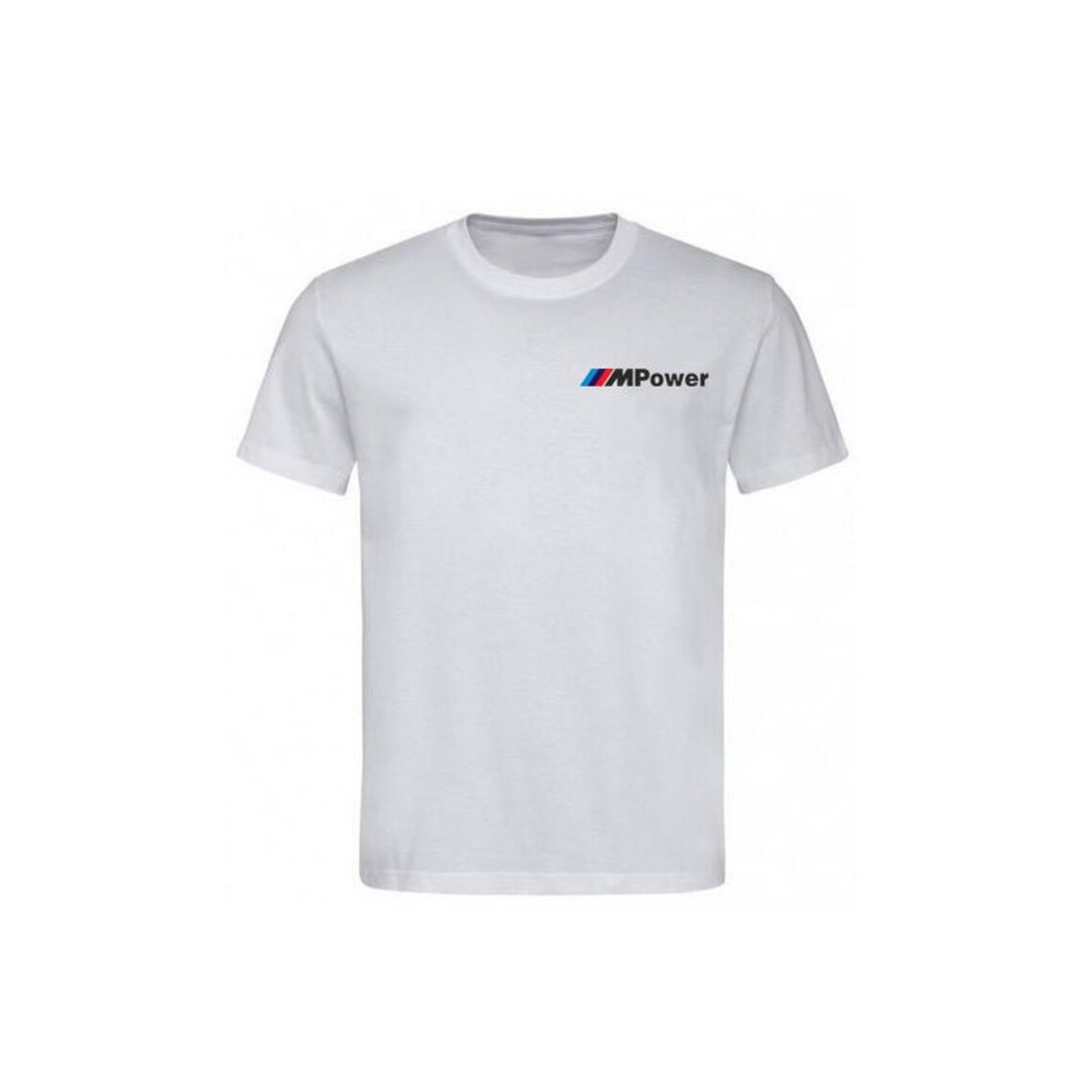 BMW M Power Mens T-Shirt Embroidered Logo White Color | Etsy