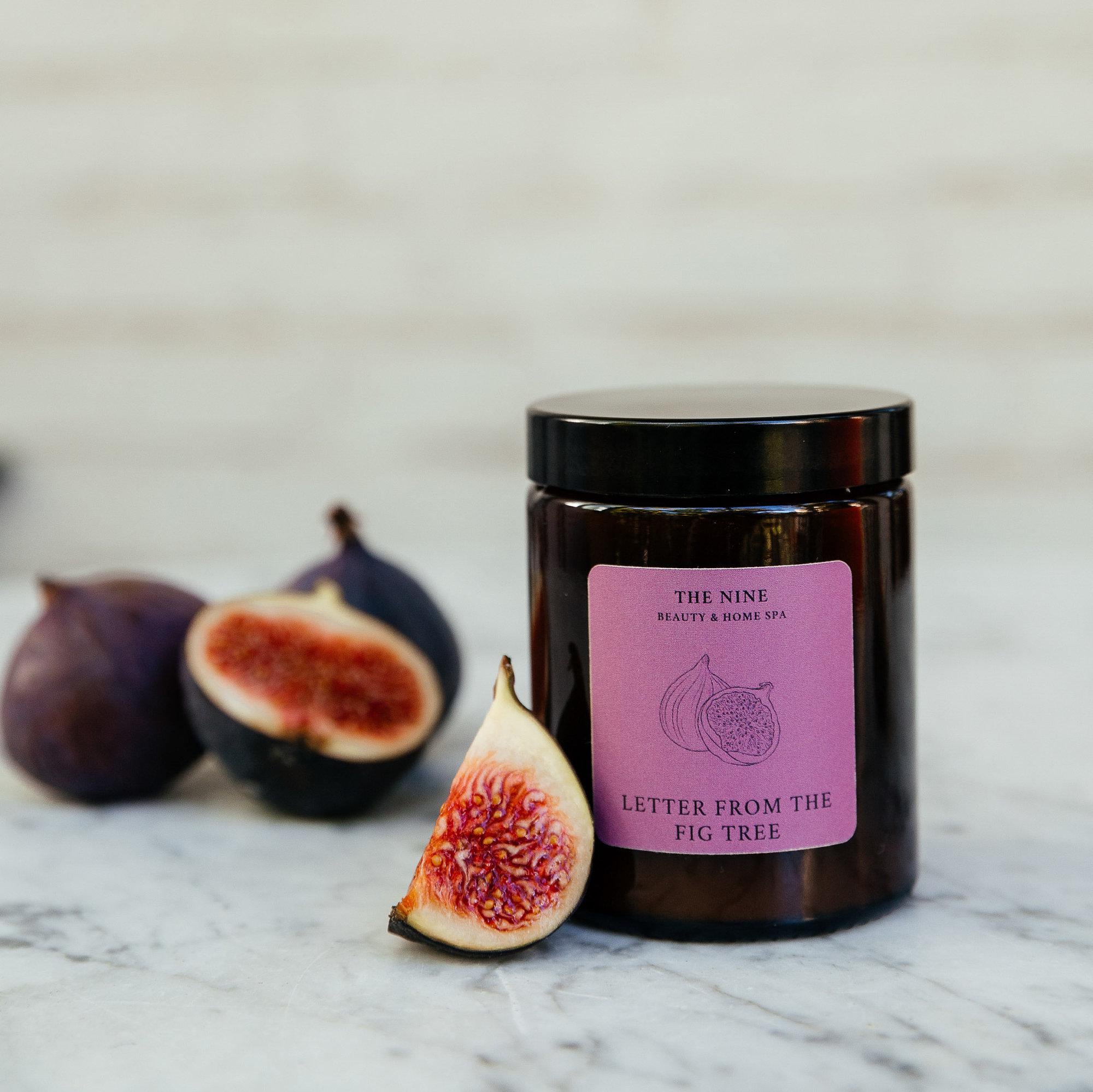 Feige Duftkerze aus Sojawachs | Entspannender Naturduft | Handgemachte Kerze | Aromatherapie-Kerze | Geschenkidee