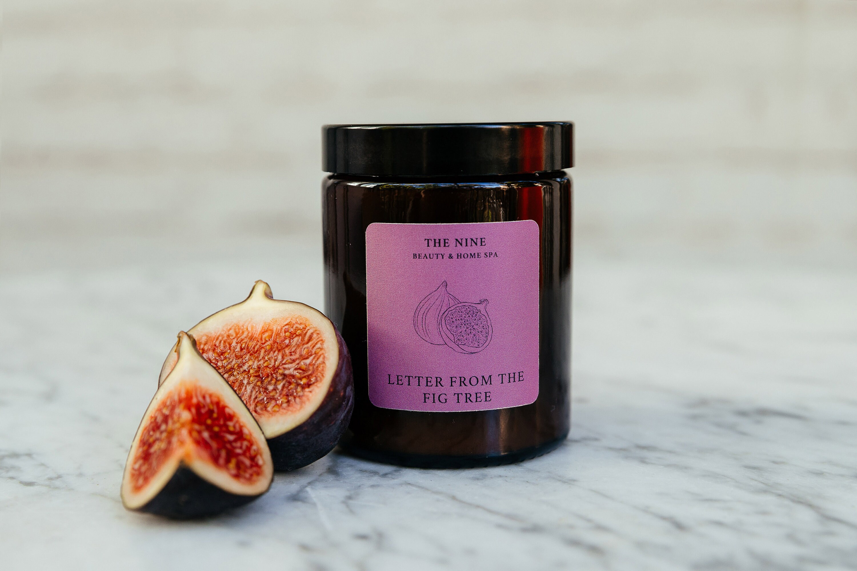 Feige Duftkerze aus Sojawachs | Entspannender Naturduft | Handgemachte Kerze | Aromatherapie-Kerze | Geschenkidee