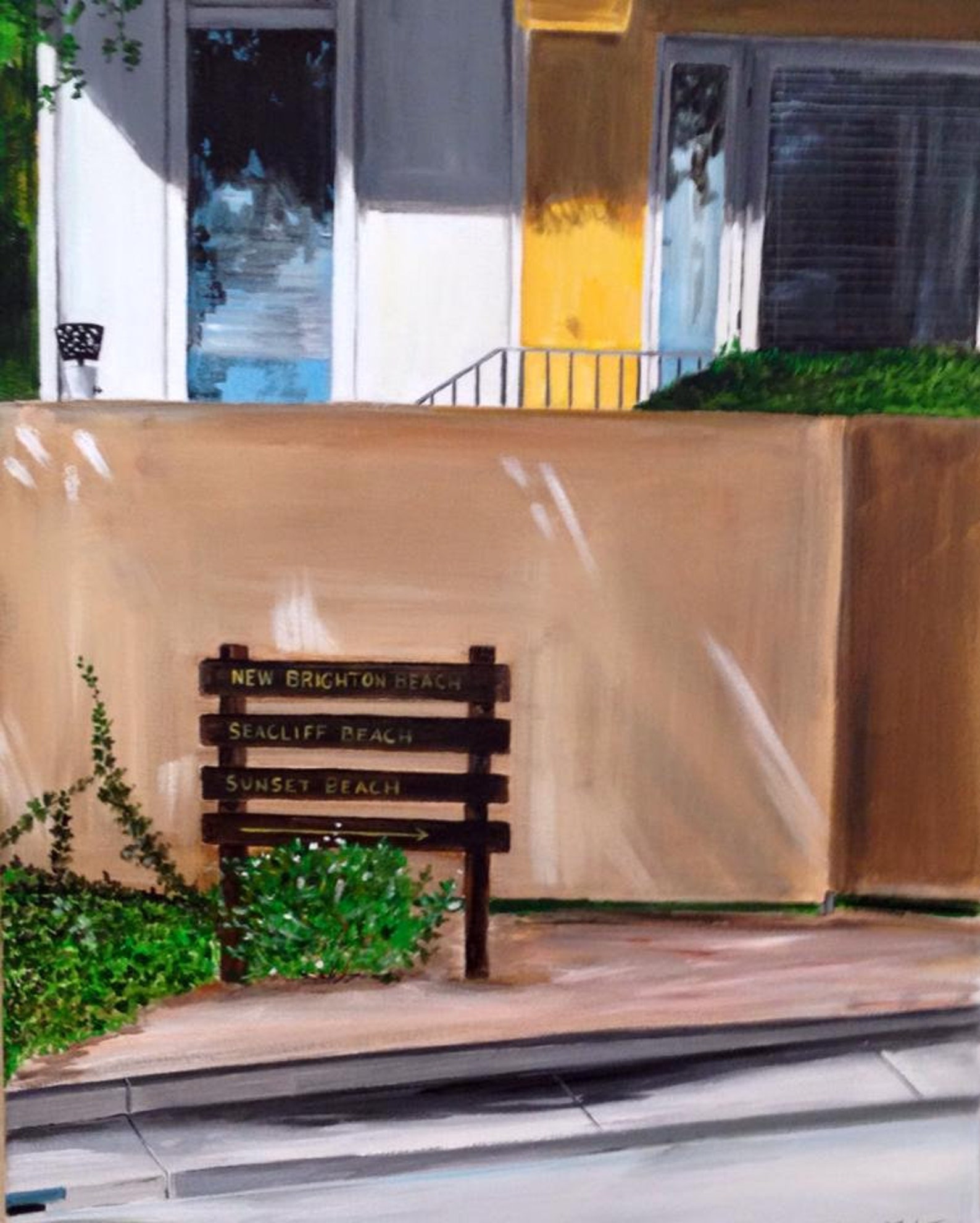 Signage, Capitola Beaches, Original Painting by Amy Tackett - Etsy