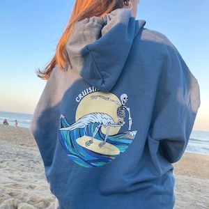 Blue Cruisin' Skeleton Hoodie