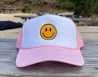 Smiley Face Foam trucker hat