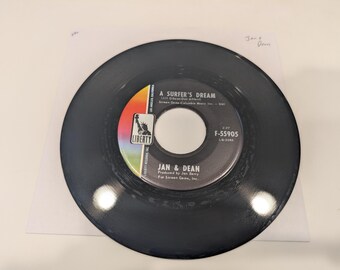 Jan & Dean "A Surfer's Dream / Fiddle Around" Vinyl 7" Single (NM- disc; **Collector Grade**)