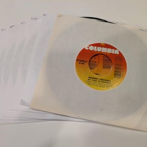 Rodney Crowell Vinyl 7" Singles Collection x 6 (12 unique tracks; All EX+ to NM- discs!)
