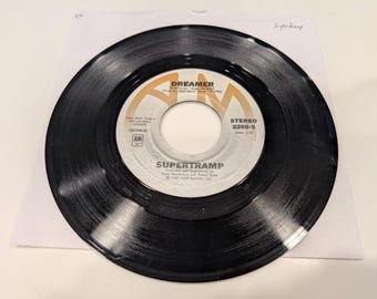 Supertramp "Dreamer / From Now On" Vinyle 7" Single (disque EX)