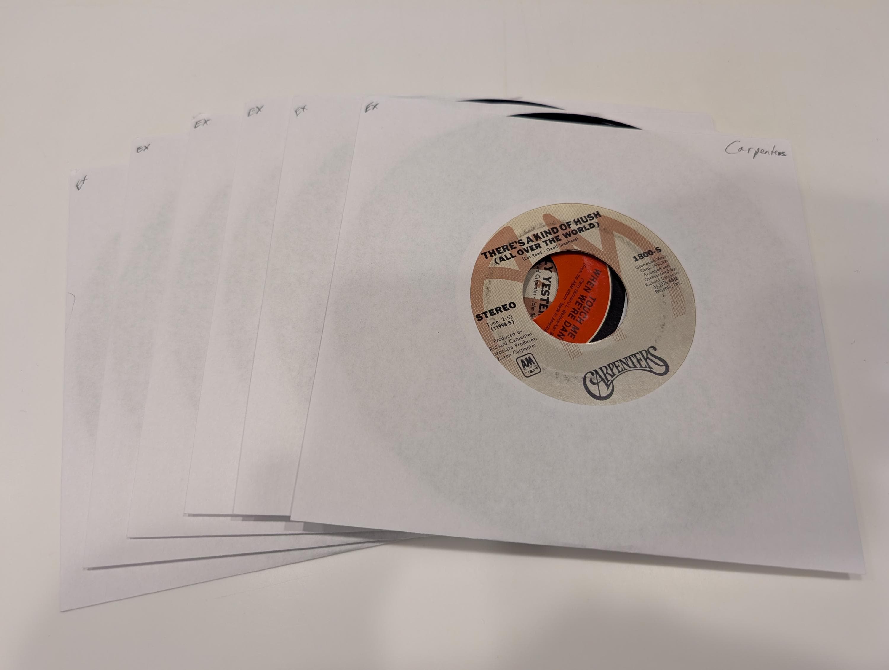 The Carpenters 45 Records - Etsy