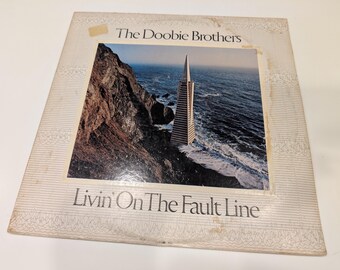 Doobie Brothers "Living On The Fault Line" Vinyl LP (VG cover; stains / EX disc)