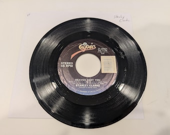 Stanley Clarke "Heaven Sent You / Speedball" Vinyl 7" Single (EX disc)