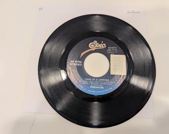 Firehouse "Love Of A Lifetime / Don't Treat Me Bad" Vinyl 7" Single (EX+ disc)
