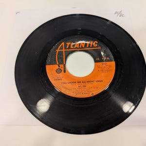 AC/DC "You Shook Me All Night Long / Have A Drink On Me" (EX+ disc)