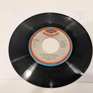 Starland Vocal Band "Afternoon Delight / Starland" Vinyl 7" Single (EX disc)