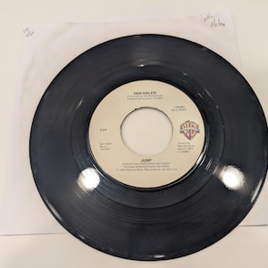 Van Halen &quot;Jump / House of Pain&quot; Vinyl 7&quot; Single (strong VG+ disc; Ultrasonic Cleaned 12/15/2024)