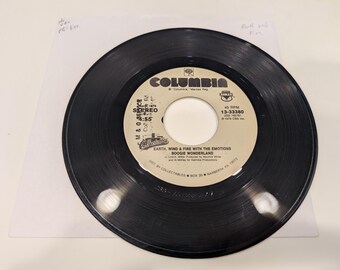 Earth, Wind & Fire (avec The Emotions) « Boogie Wonderland / September » Vinyle 7" Single (très bon état visuel VG+ / excellent état de jeu EX+)