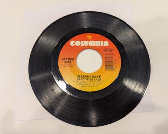 Marvin Gaye "Sanctified Lady / Sanctified Lady (Instrumental)" Vinyle 7" Single (disque fort VG+)