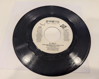 R. Kelly "Down Low (Nobody Has To Know) / I Can't Sleep Baby (If I)" Vinyle 7" Single (EX face A / fort VG+ face B)
