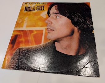 Jackson Browne "Hold Out" Vinyl LP (strong VG cover; rough on right side / EX+ disc; nice!)