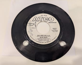 Blues Image "Gas Lamps And Clay / Gas Lamps And Clay" Vinyl 7" Single (EX+ disc)