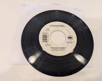 Black Crowes "She Talks To Angels (Album)/ She Talks To Angels (Live Version)" Vinyl 7" Single (EX+ disc; nice!)