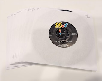 Pat Boone Vinyl 7" Singles Collection x 9 (all strong VG+ to NM- discs)