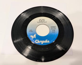 Nick Gilder "Hot Child In The City / Backstreet Noise" Vinyl 7" Single (EX disc)