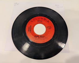 Barbra Streisand "Frank Mills / Punky's Dilemma" Vinyl 7" Single (1968 Rarity!; strong VG+ visual; NM- play-grade; spectacular!)