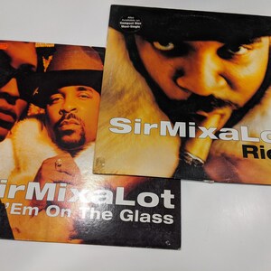 Sir Mixalot &quot;Ride&quot; and &quot;Put &#39;Em On The Glass&quot; 2 x Vinyl 12&quot; Singles (Both discs play-graded EX or better!)