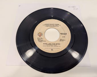 Christopher Cross "Ride Like The Wind / Minstrel Gigolo" Vinyle 7" Single (disque EX+)