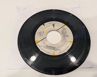 Technotronic "Get Up! (Before The Night Is Over) / Raw" Vinyl 7" Single (strong VG+ visual; strong VG+ play-grade)