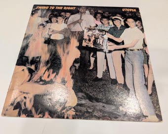 Todd Rundgren's Utopia "Swing To The Right" Vinyl LP (strong VG+ cover / EX disc; play-graded)