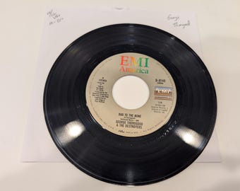 George Thorogood & The Destroyers "Bad To The Bone / No Particular Place To Go (Live)" Vinyle 7" Single (Rare ; EX face A / Fort VG+ face B)