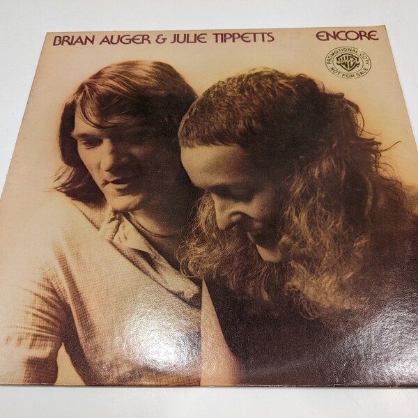 Brian Auger & Julie Tippetts "Encore" Vinyl LP (Gold Stamp Promo; EX cover / NM disc; **Collector Grade**)