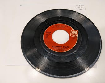 Atlantic Starr "Secret Lovers / Thank You" Vinyl 7" Single (strong VG+ disc; microfiber hand cleaned)