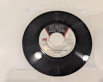 Dessous de verre « Idol With The Golden Head / Poison Ivy » & « Charlie Brown / I'm A Hog For You » 2 x Vinyles 7" Singles (voir la description !)