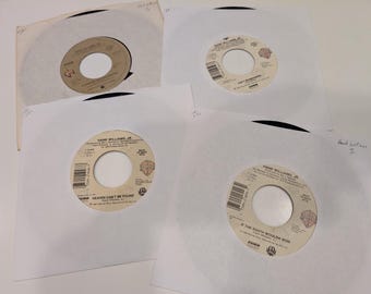 Hank Williams Jr. Vinyl 7" Singles Reissue Collection x 4 (all 'Back To Back' hits versions; all strong VG+ to EX discs)