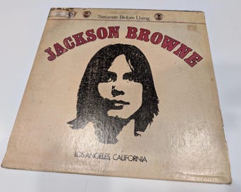 Jackson Browne "Saturate Before Using" Vinyl LP (Early Presswell Pressing; VG cover / NM- disc)