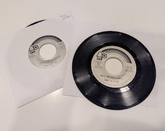 Gary Glitter "Rock And Roll (Part 1) / (Part 2)" & "I Didn't Know I Loved You / Shakey Sue" Vinyl 7" Singles x 2 (both EX discs)