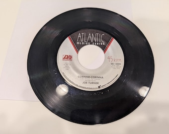 Big Joe Turner "Corinne Corinna / Honey Hush" Vinyl 7" Single (Atlantic reissue; strong VG+ disc)
