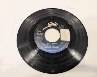Michael Jackson "Dirty Diana / Dirty Diana (Instrumental)" Vinyl 7" Single (EX disc; microfiber hand cleaned)