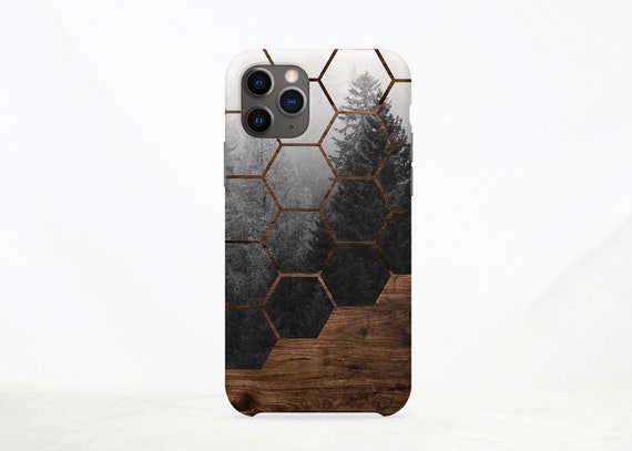 Wood forest trees iPhone 17 pro Max case, iPhone 16 Pro Max case, misty forest iPhone 15 case, iPhone 14 case gift for men
