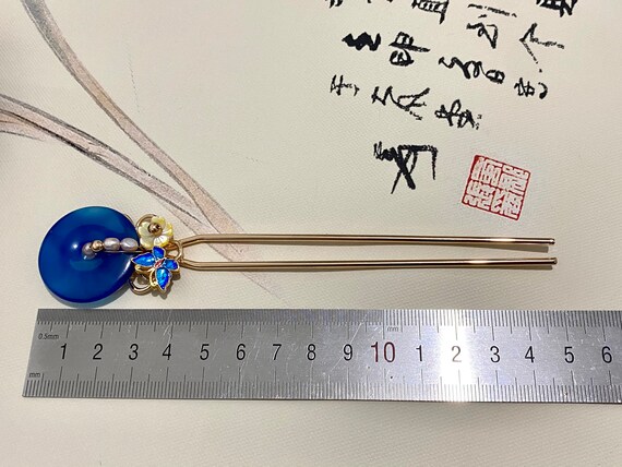 Vintage Jade-Haarstäbchen – Traditionelle Chinesische Haarnadel Für Frauen